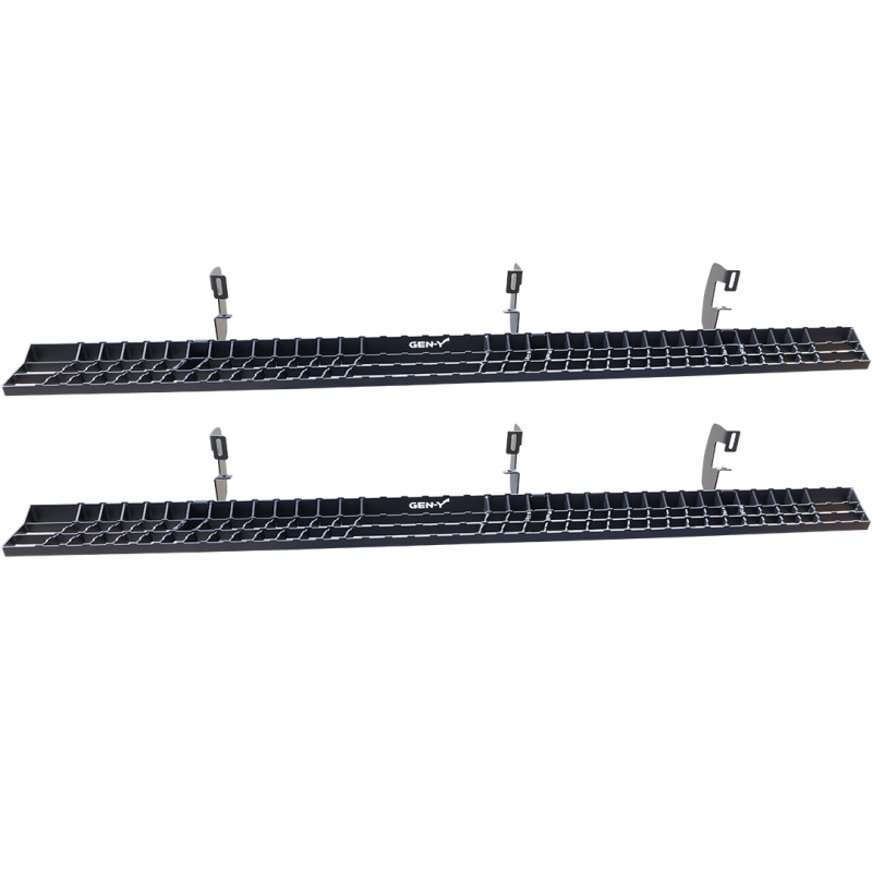 Chevrolet 3500HD Running Boards - GEN-Y Hitch - Criss-cross Anti-Slip - Black - `20-`24